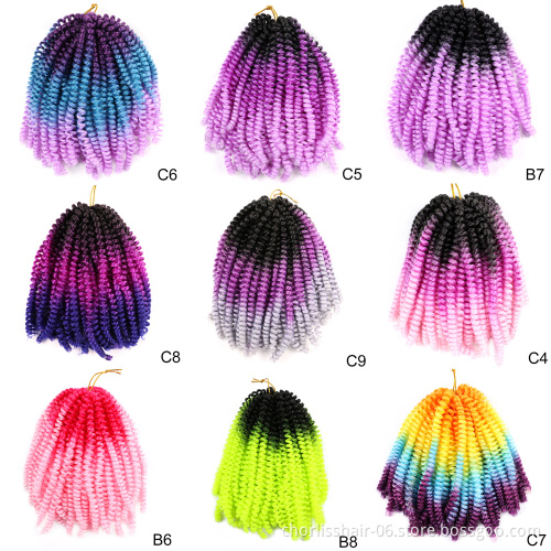 Supplier Wholesale Long Kinky Curly Passion Spring Twist Synthetic Hair Weave Bundles Afro Crochet Passion Twists Braiding Hair